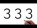How to draw monkey drawing from number 333 Easy monkey drawing for beginners number drawing