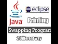 How to Swap Two Numbers in java Different 2 ways