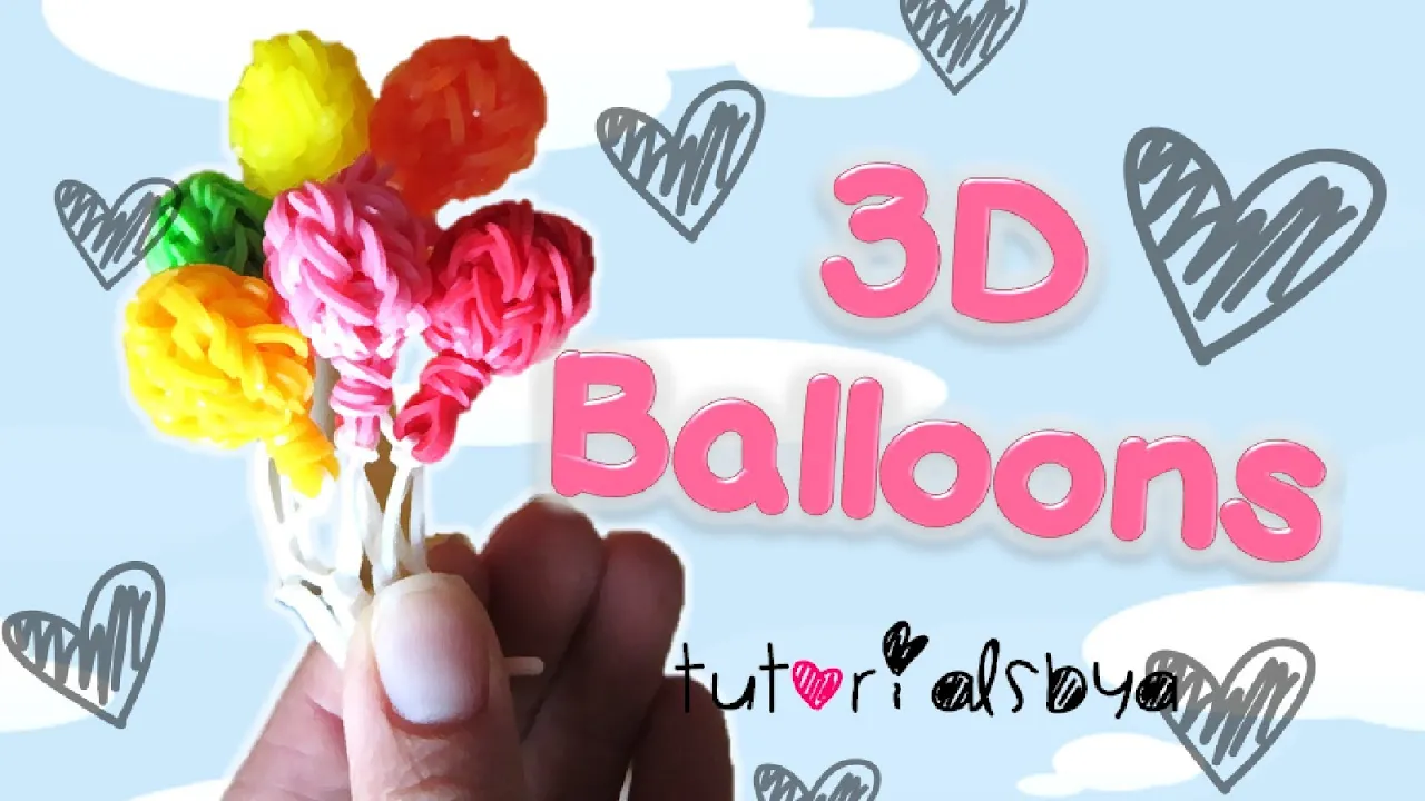 NEW 3D Balloon Charm / Mini Figurine Rainbow Loom Tutorial | How To