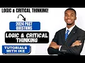 2024 LOGIC CRITICAL THINKING PAST QUESTIONS SOLVED