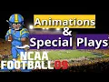 Animations \u0026 Special Plays vol. 03 - NCAA Football 09 PS2- Custom Sliders over Default ALWAYS!
