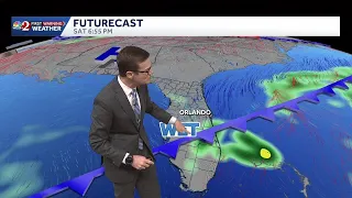 Showers and storms arriving Friday to Central Florida Feb 27 forecast