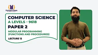 Modular programming Functions and procedures A Level 9618 Paper 2 Lecture 12