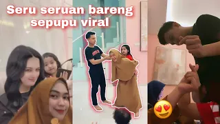 Happy happy bareng sepupu viral Ria Ricis 😄