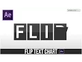 After Effects Tutorial FLIP TEXT Chart Clock Animation