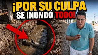 Me rompieron el tubo y se inundo la zanja