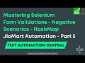 Mastering Selenium Form Validations - Negative Scenarios