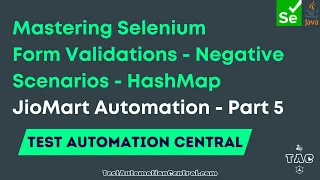Mastering Selenium Form Validations - Negative Scenarios