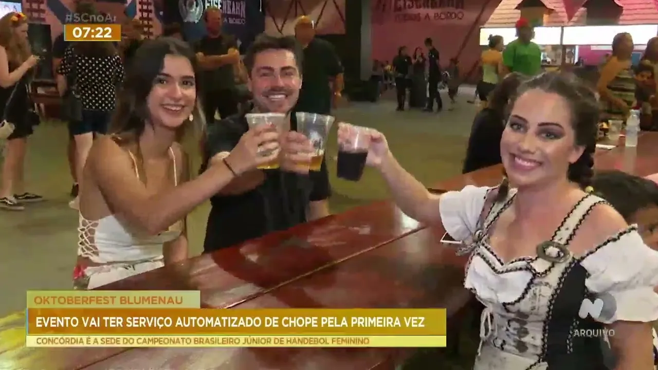 Está confirmado o serviço de chope automatizado na 37ª Oktoberfest