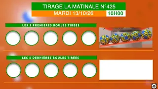 La vidéo du tirage de la matinale est disponible