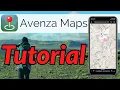 AVENZA MAPS TUTORIAL How to find and import maps create features and use GPS Functions