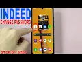 How To Change Password On Indeed