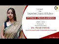 IMPORTANT TOPICS OF PYTHON PYTHON PROGRAMMING LECTURE 01 BY MS SWATI TOMAR AKGEC