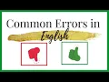 Common errors in English usage