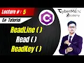 Lec 5 - Input in C Use of Read ReadLine ReadKey C