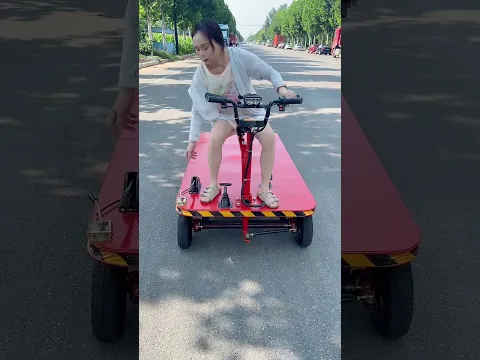 This Electric Flatbed Cart Makes Heavy Transport Look Easy #shortvideo #viralshorts
