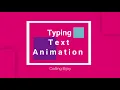 Typing Effect Text Animation By HTML CSS and JavaScript