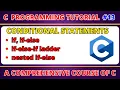 if else statement in c programming if-else-if ladder nested if-else C Programming Course