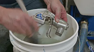 Graco RTX Spray Guns Shutdown Cleanup