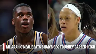 Me Arah O Neal surpasses her father Shaq s SEC Tournament career-high ESPN College Basketball