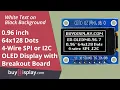 SPI I2C White 0 96 inch 64x128 OLED Display Module Arduino Raspberry Pi