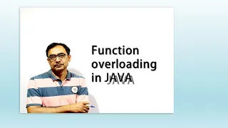Function overloading in JAVA Methods - Part 5 S Tribedi