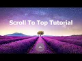Smooth Scroll to Top Button using jQuery HTML CSS Tutorial