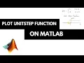 Plot unit step function on matlab