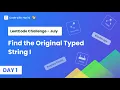 Find the Original Typed String I Leetcode 3330 July Day 1 String