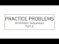 Arithmetic Sequences Word problems