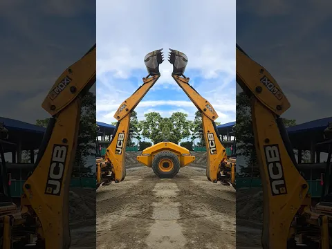 JCB & ROLLER SHORTS VIDEO 🔥🤪💯#jcb #roller #jcb3dx #reels #jcbreels #jcbtractor #viralvideo #dj