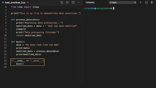 Best Practices for Python Main Functions