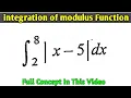 Integration of modulus Function full Concept behind integration of modulus Function
