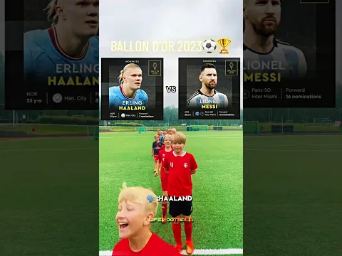 Haaland Or Messi in 2023?😱🥶 #shorts #football #soccer