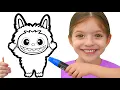 Adel Colors Labubu Toy Monsters Fun Coloring for Toddlers