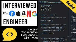 Longest Consecutive Sequence Cliff Trees Java Interview with a FAANG Engineer