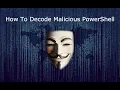 How To Decode PowerShell
