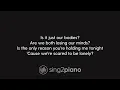 Martin Garrix, Dua Lipa - Scared To Be Lonely (Piano Karaoke)