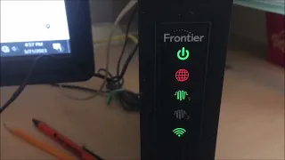 Got a replacement Arris NVG443B from Frontier DSL to replace Westell 6100 modem Easy setup but