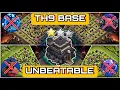 BEST-05 UNBEATABLE TH9 BEST FOR WAR RANK AND CWL BASE WITH COPY LINKS TH9 ANTI AIR AND GROUND