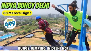 bungy jumping with rope in delhi indya bungy delhi incredible u0026 horrible full vlog dream jump 