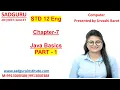 STD-12 CH-7 Java Basics Part 1