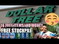 DOLLAR TREE COUPONING HAUL 2020 16 FREE ITEMS NO MONEY FREE STOCKPILE