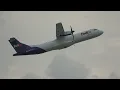 Former American Eagle ATR 72 Now FEDEX Feeder N820FX taking off Indianapolis
