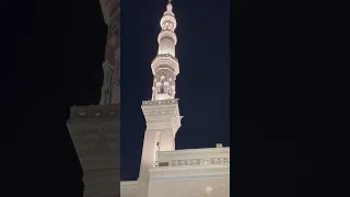 من أذان العشاء يوم الجمعة يوافق تاسوعاء من محرم ١٤٤٧ هجري للمؤذن عمر سنبل من المسجد النبوي الشريف 