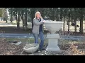 How we installed this huge urn
