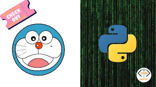 Drawing doraemon using python turtle