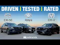 Honda CR-V Hybrid vs Toyota RAV4 Hybrid vs Mazda CX-50 Hybrid Small Hybrid SUV Comparison Test
