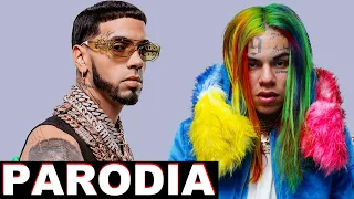 Anuel y Tekashi discuten en vivo 🤣 (Parodia)