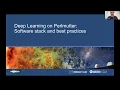 How to do deep learning on Perlmutter and beyond
